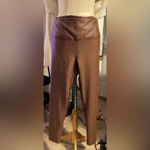 Intro Love the Fit Brown Faux Leather Leggings size 3x, NWT